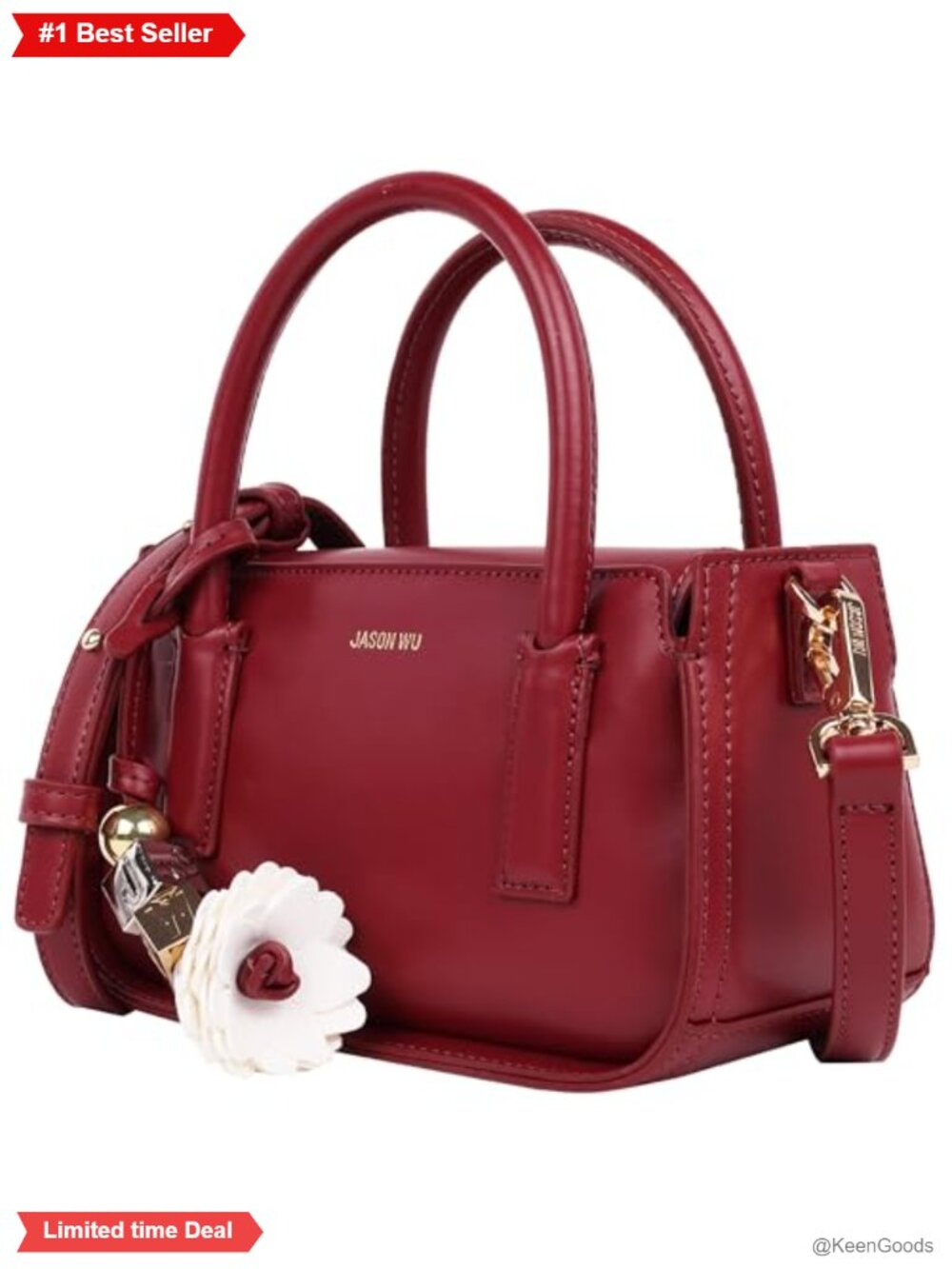 Structured Mini Satchel Dual Handle Detachable Crossbody Polyurethane